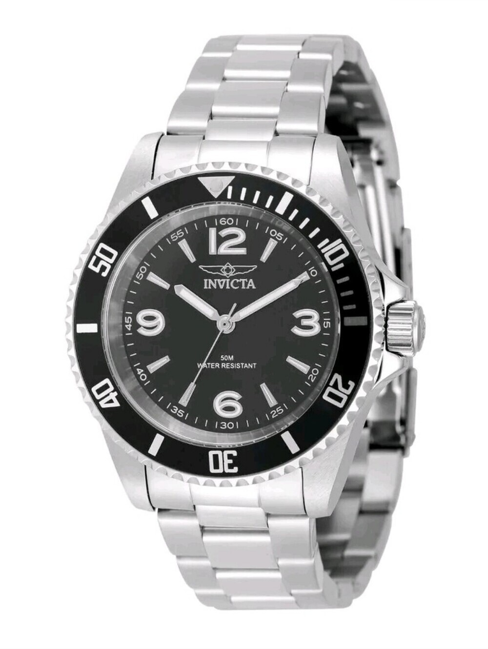 NWT⌚️Invicta Black Dial Specialty Rowan Men's Watch - 40mm. Steel Bracelet 49335